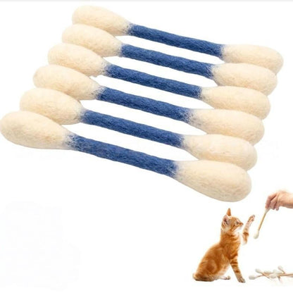 The Giant Q-Tip Toy Every Kitty Loves to Bunny Kick 🐾