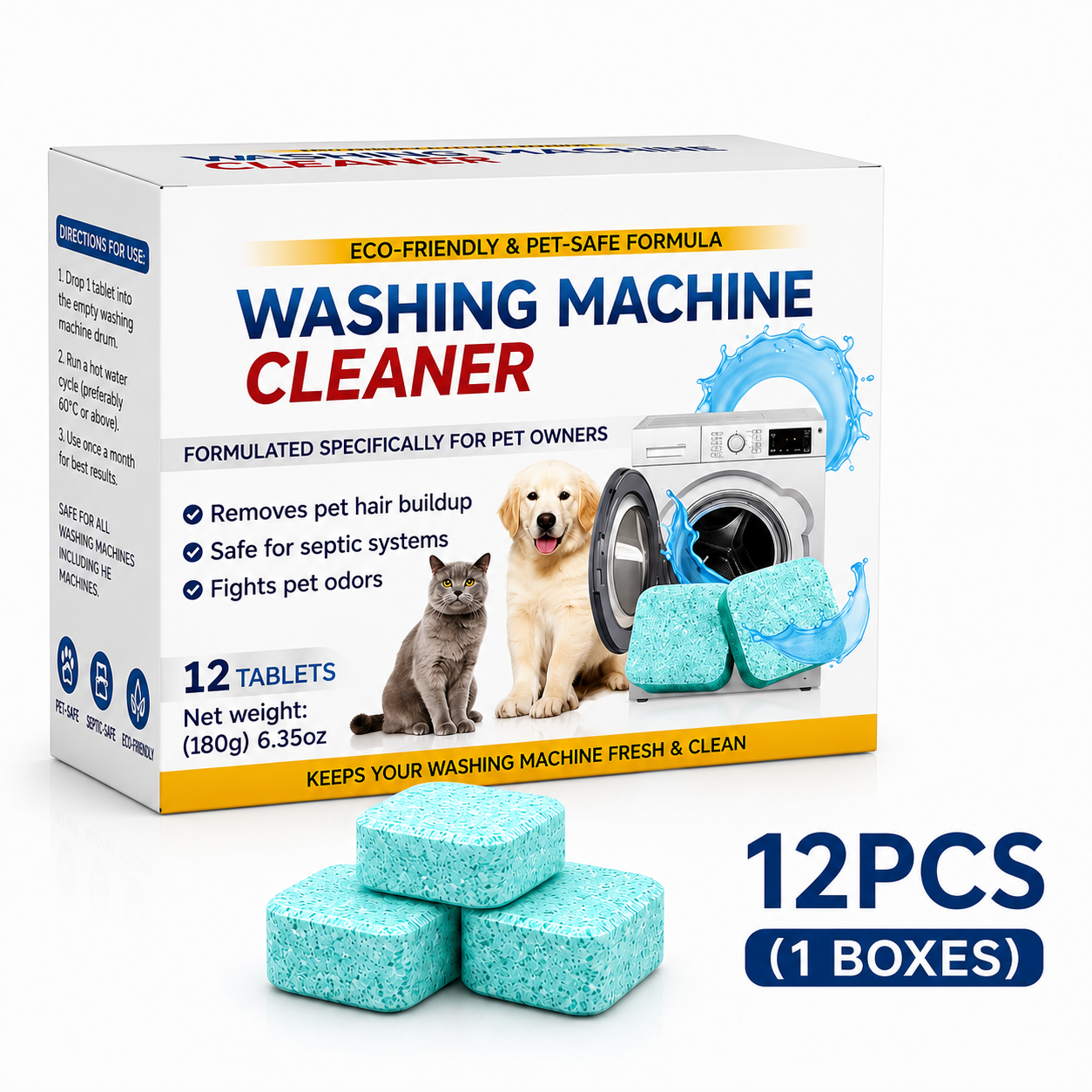 🐾Powerful Machine Cleaner Tablets For Pet Families
