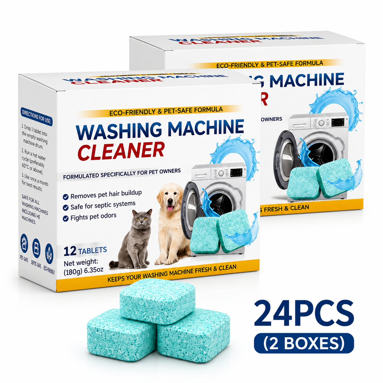 🐾Powerful Machine Cleaner Tablets For Pet Families