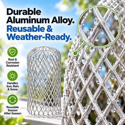 LeafBlock™ Anti-Clog Gutter Guard & Downspout Strainer – 2 Pack