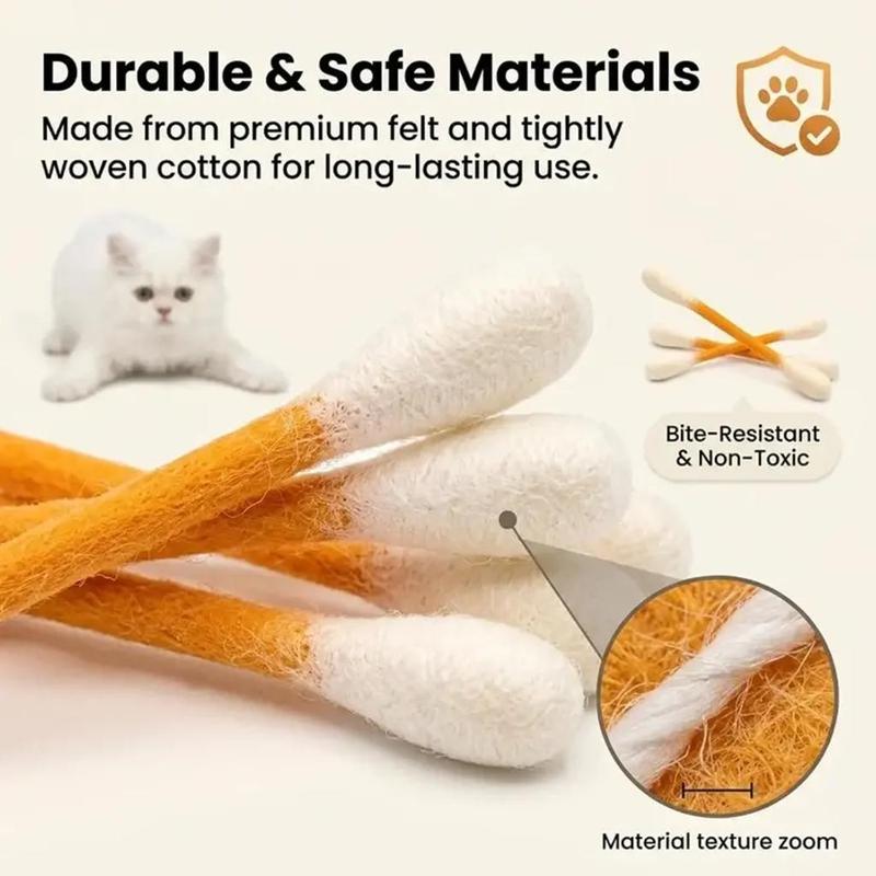 The Giant Q-Tip Toy Every Kitty Loves to Bunny Kick 🐾