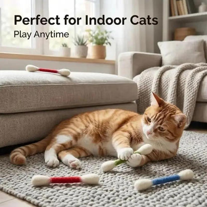 The Giant Q-Tip Toy Every Kitty Loves to Bunny Kick 🐾