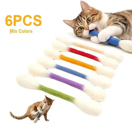 The Giant Q-Tip Toy Every Kitty Loves to Bunny Kick 🐾