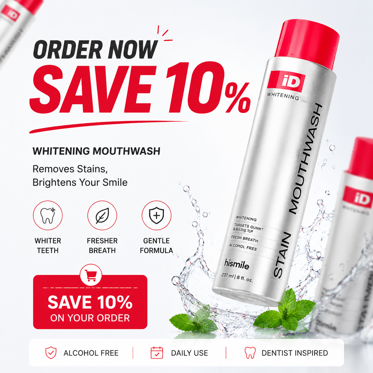 Whitening Mouthwash Lifts Stains & Brightens Your Smile