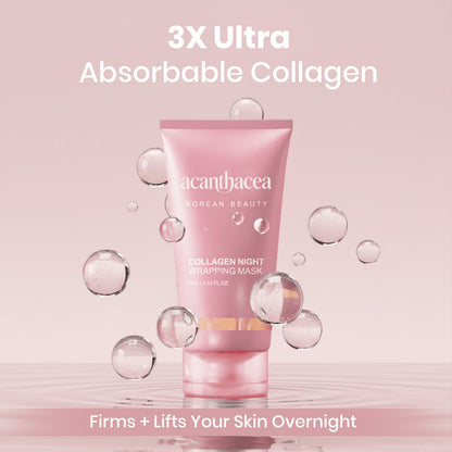 🎁Buy 1 Get 1 FREE🎁 Collagen Night Wrapping Mask – Wake Up to Smoother, Glass-Like Skin