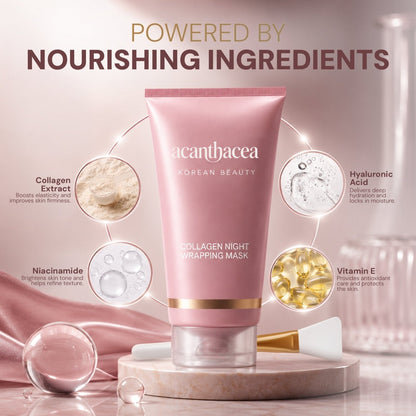 🎁Buy 1 Get 1 FREE🎁 Collagen Night Wrapping Mask – Wake Up to Smoother, Glass-Like Skin