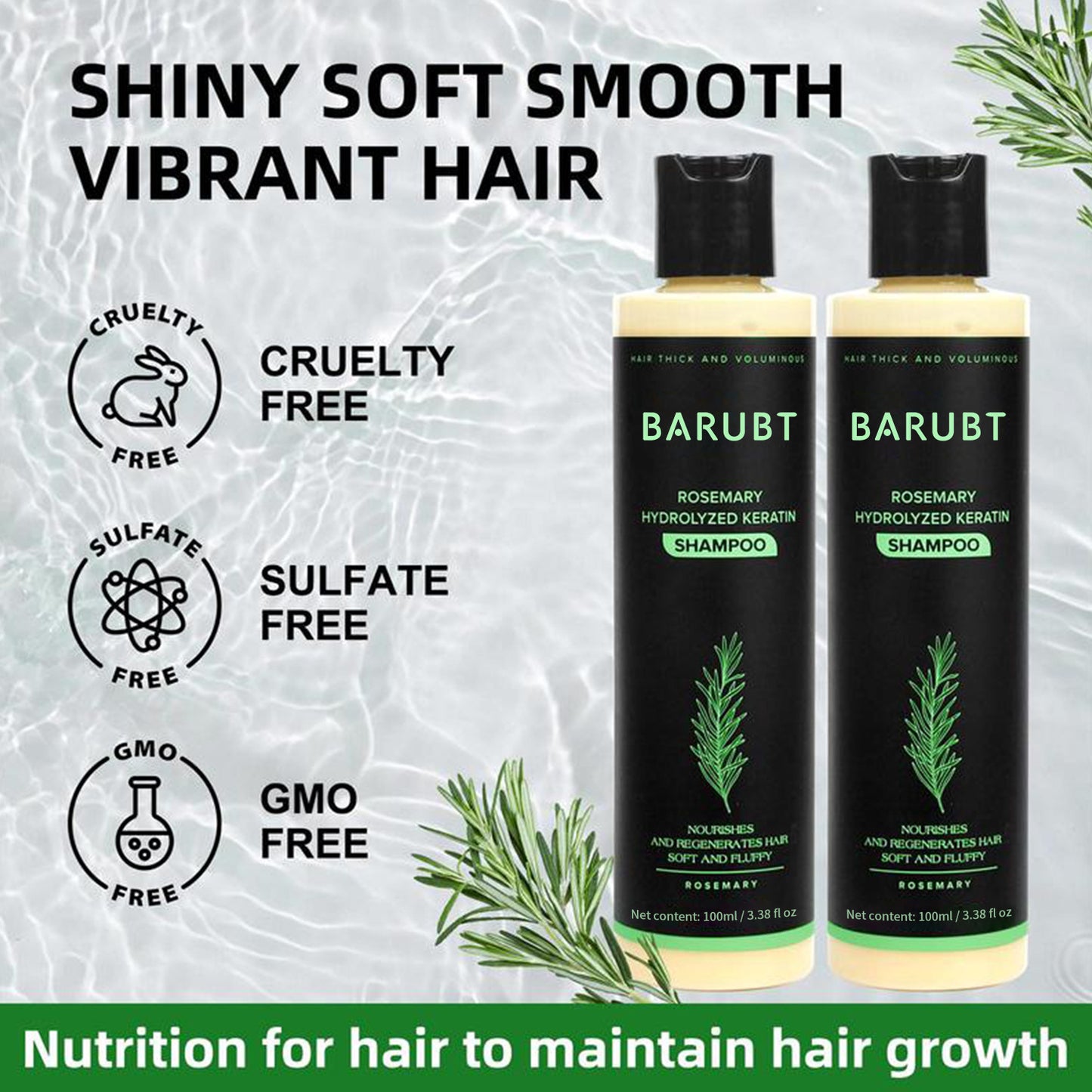 🌴Organic Rosemary Hair Growth Shampoo🌴