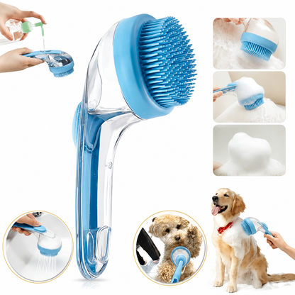 2-in-1 Pet Bath Brush & Deshedding Tool